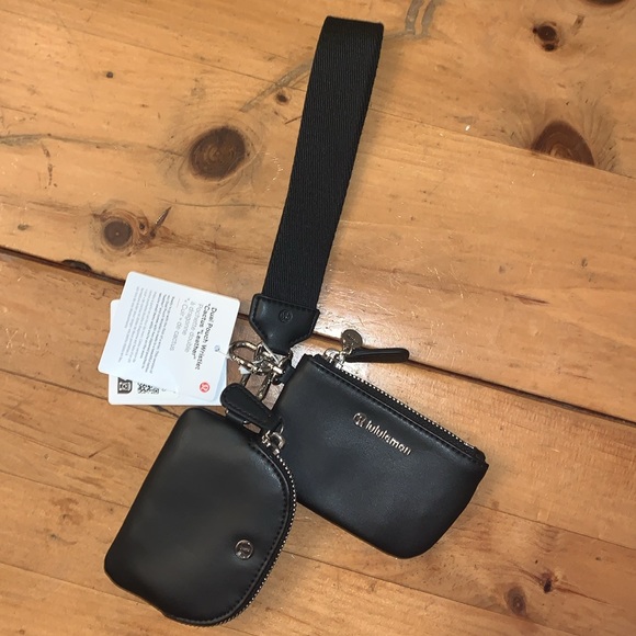 NWT- Lululemon Cactus Dual Pouch- Black & Silver- Leather/Cactus 🌵 Material - Picture 12 of 13